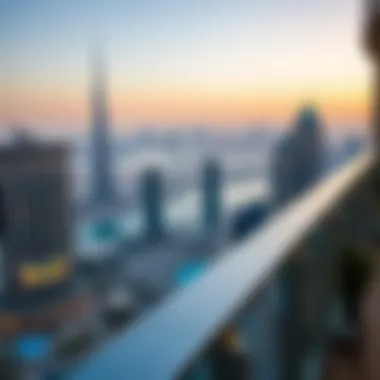 Stunning Views from SLS Residence Panoramic view of the Dubai skyline from SLS Residence