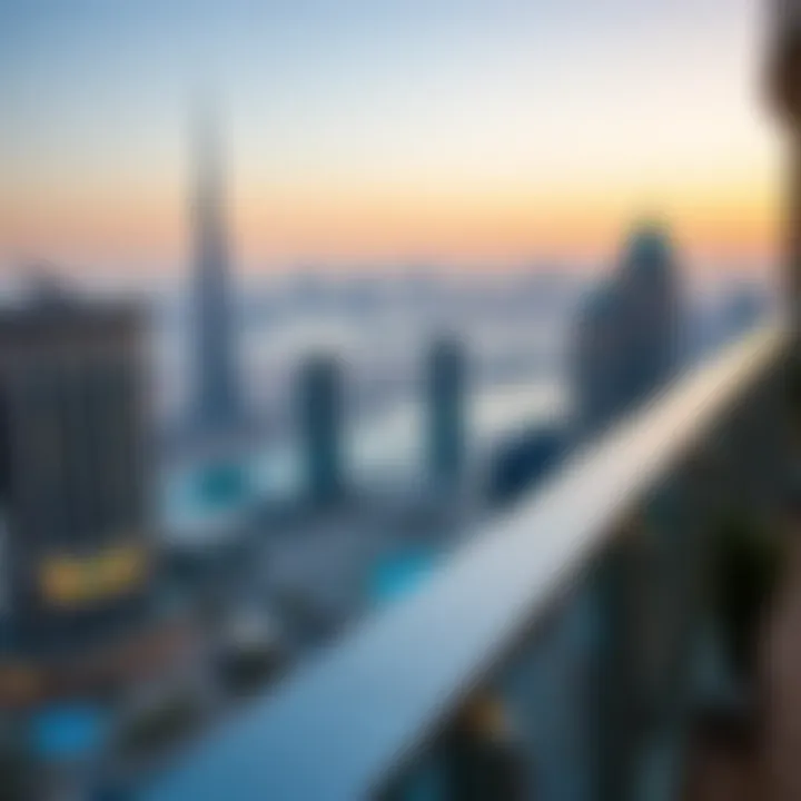 Stunning Views from SLS Residence Panoramic view of the Dubai skyline from SLS Residence