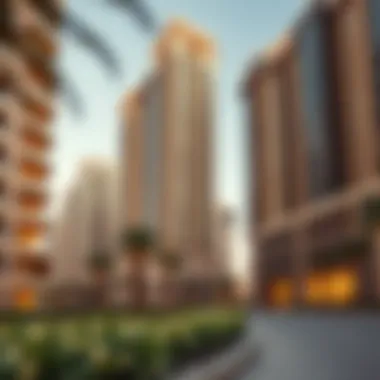 Luxury Living in Dubai Luxurious residential buildings in Dubai demonstrating exceptional infrastructure