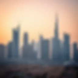 Iconic skyscrapers representing UAE's skyline