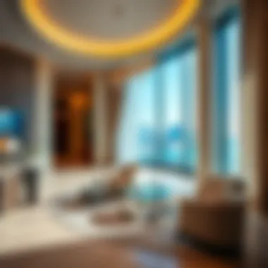 Interior design showcasing the luxury and elegance of Tower 4 Dubai Wharf