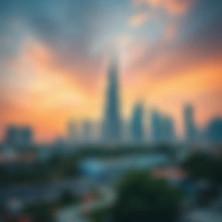 UAE's Economic Landscape UAE skyline representing economic growth