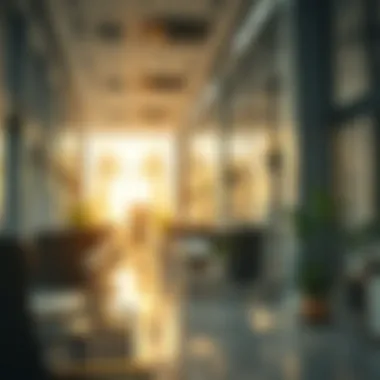 Modern office space representing Dubai's job market