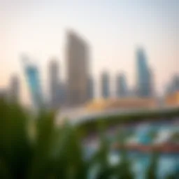 Dubai skyline showcasing luxurious properties