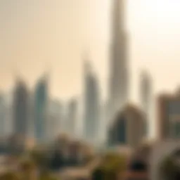 Dubai skyline showcasing real estate developments