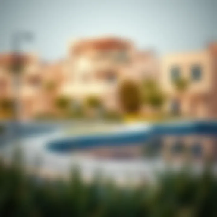 A serene residential area representing community living in UAE