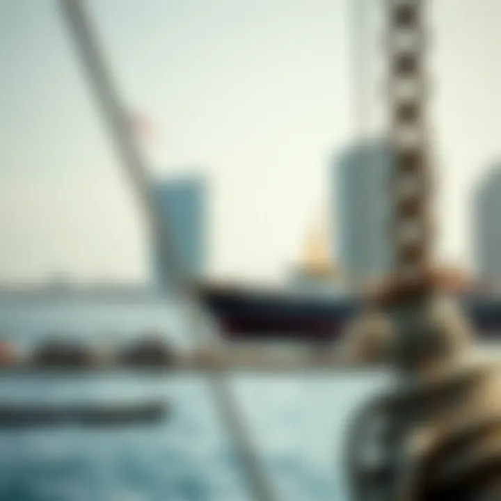 Visual representation of maritime activities in Dubai Maritime City