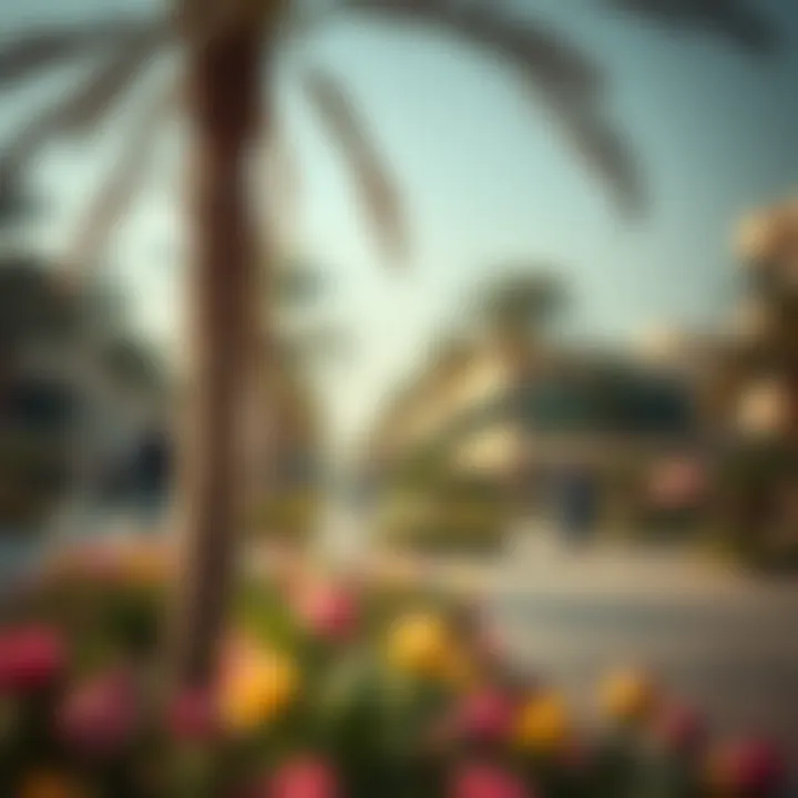 Vibrant community life in Rashidiya with parks and recreational areas