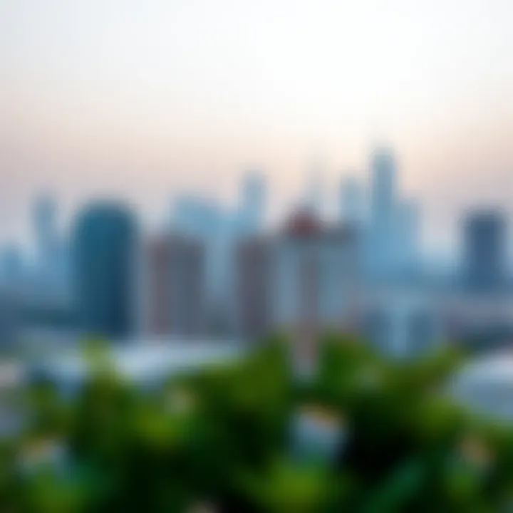 Scenic view of Rashidiya's skyline showcasing modern apartments