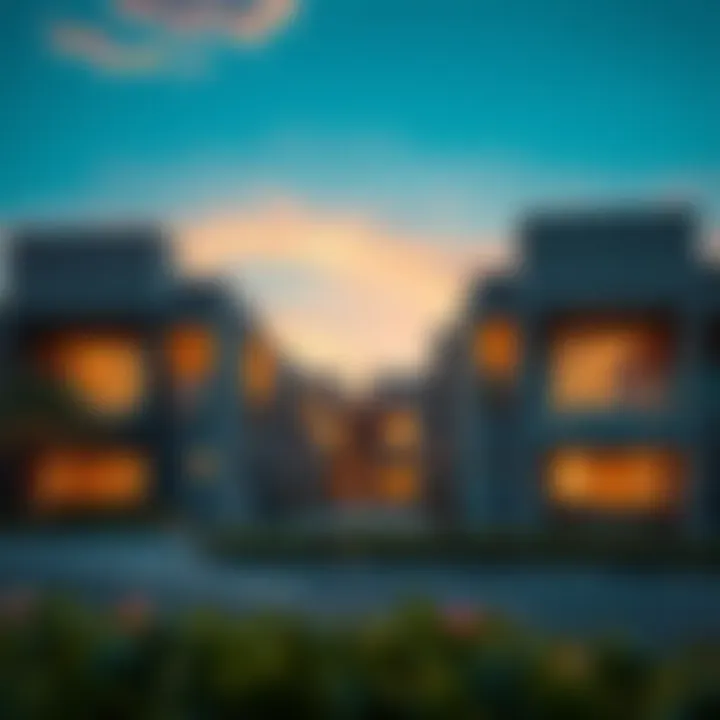 Modern architecture of residential units in Victory Heights, emphasizing luxury and comfort