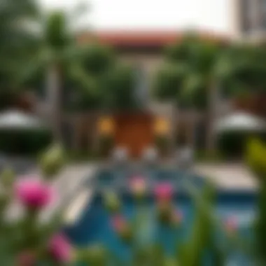 Exceptional Amenities at Vida Hills Residence Beautiful community amenities at Vida Hills Residence including pool and garden