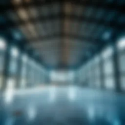 Modern warehouse interior showcasing ample space for storage