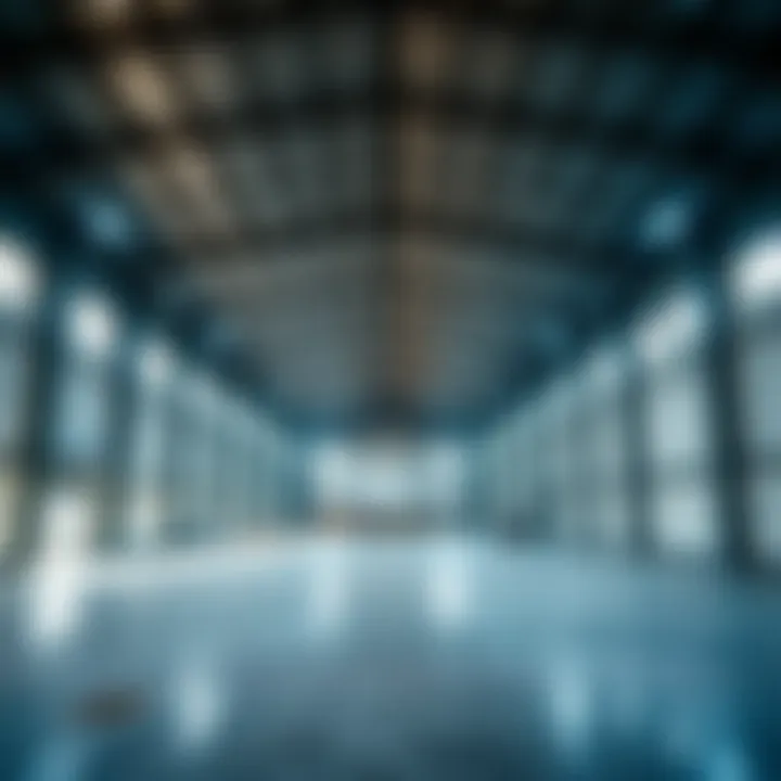 Modern warehouse interior showcasing ample space for storage